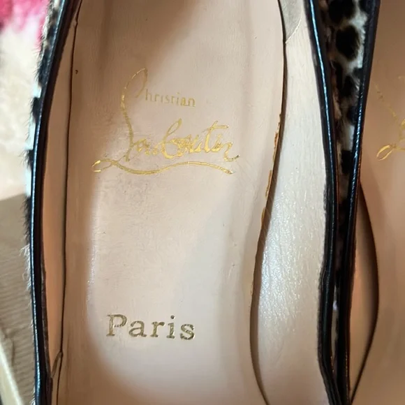 Authentic Christian Louboutin Leopard high heel: size 37 EU : size 6.5 - Picture 12 of 12